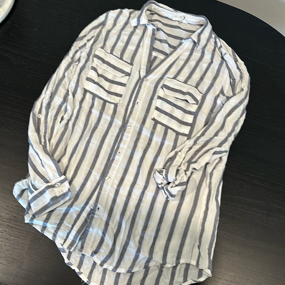 OKIVIA GRAY BLOUSE
